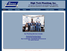 Tablet Screenshot of hightech-plumbing.com
